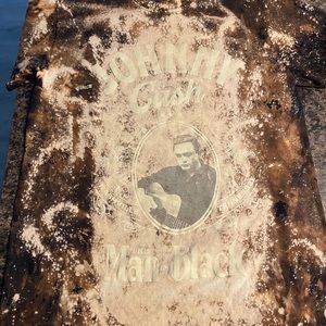 Bleached Johnny cash t-shirt!